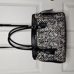 Coach Legacy Haley satchel donegal print purse carryall bag convertible